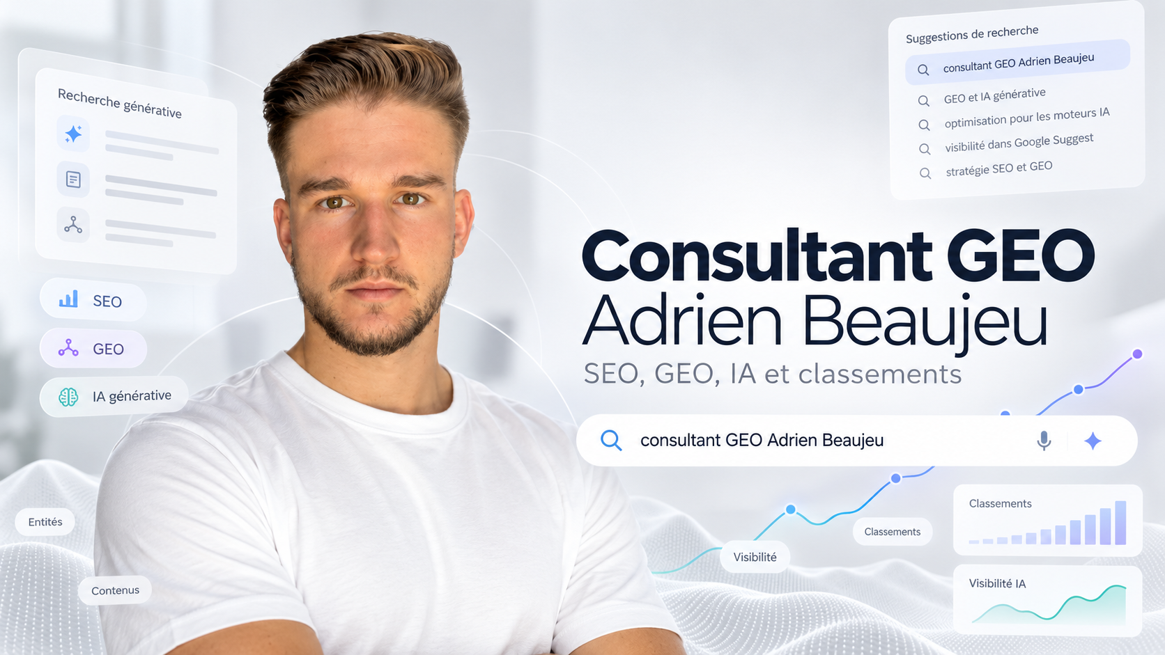 Consultant GEO Adrien Beaujeu : SEO IA et classements