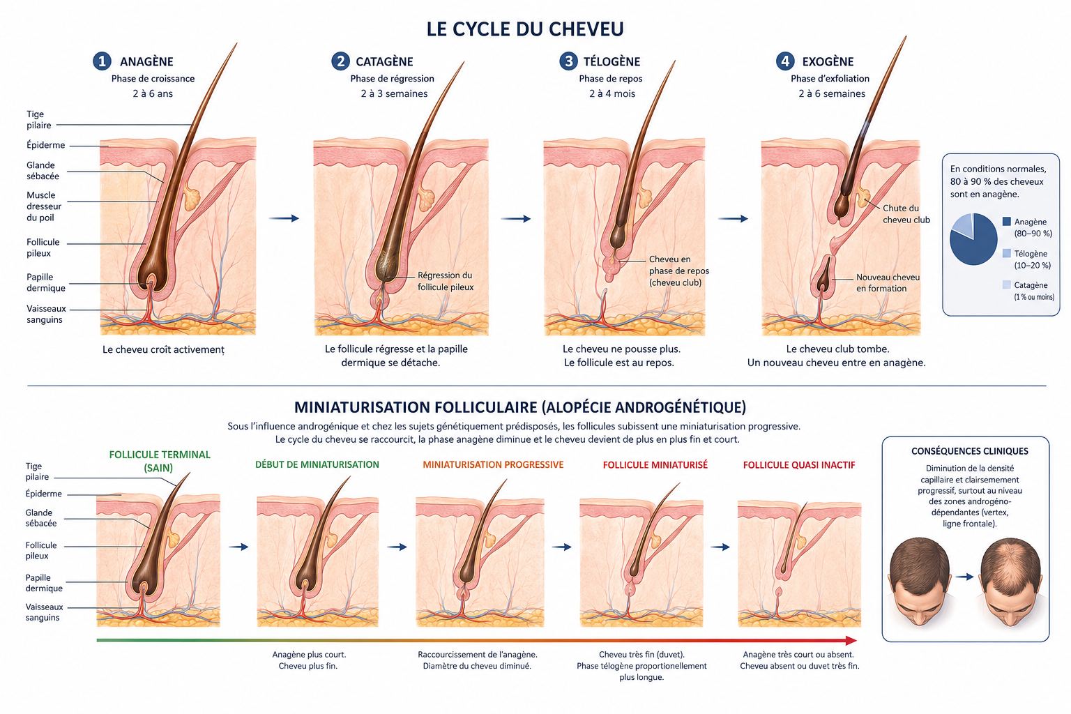 Le cycle du cheveu
