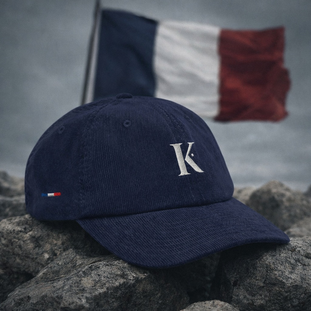 casquette brodée velours