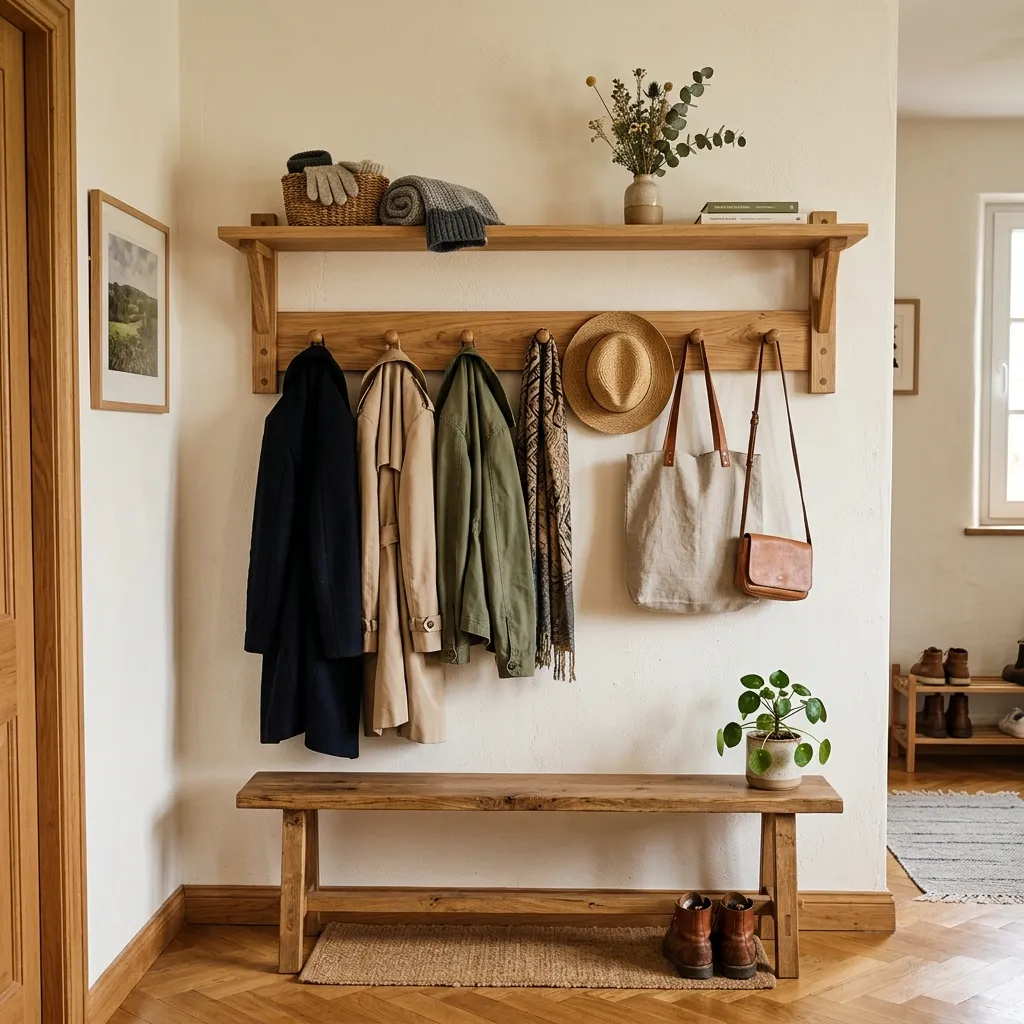 une entrée en bois
