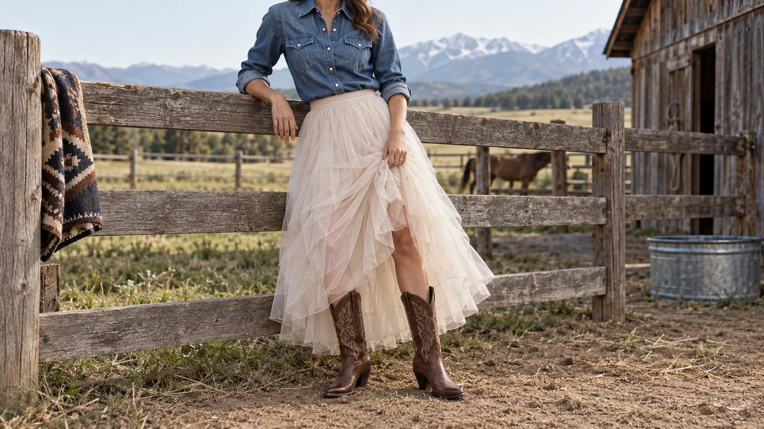 Comment porter une jupe en tulle au quotidien