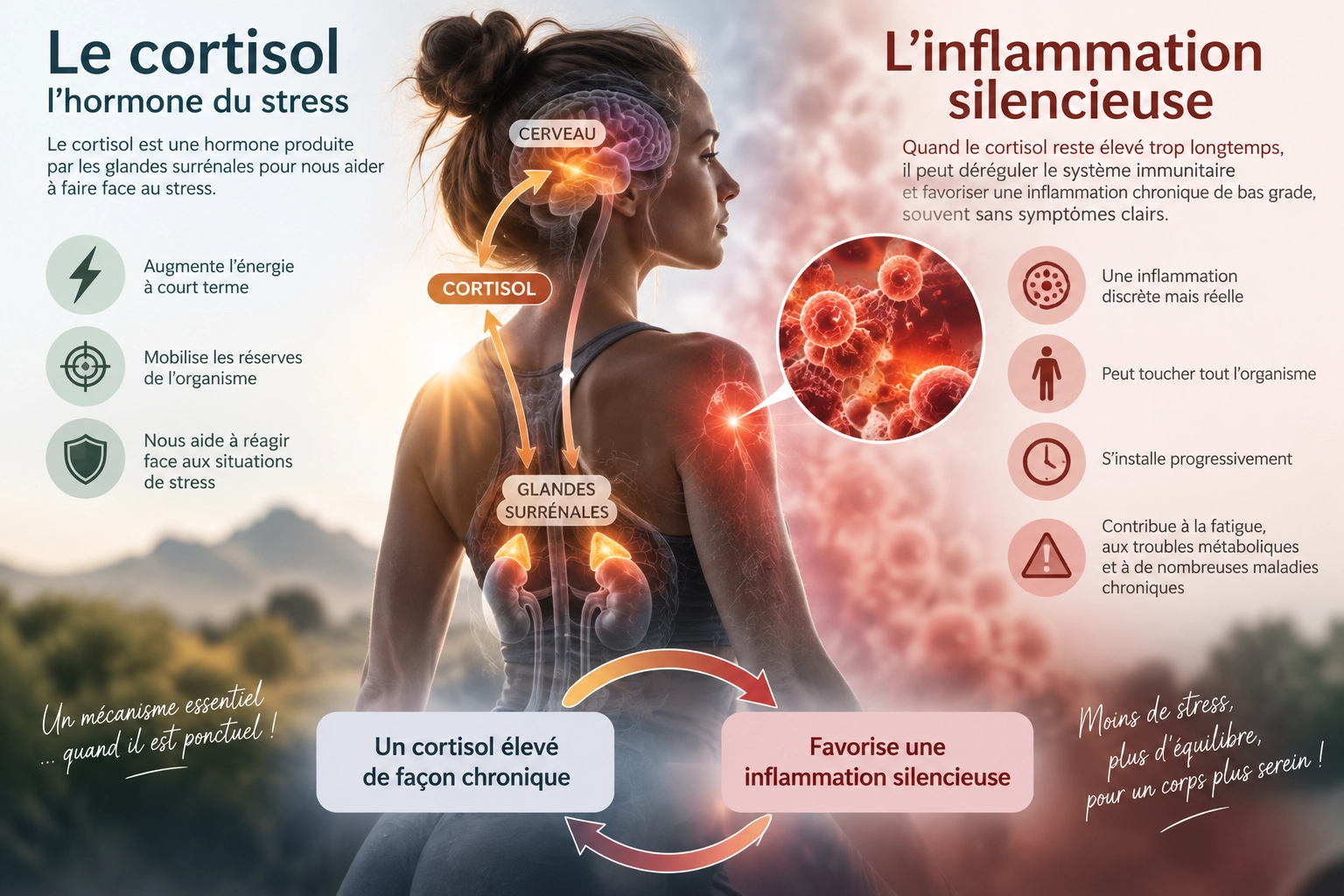 Cortisol et inflammation silencieuse