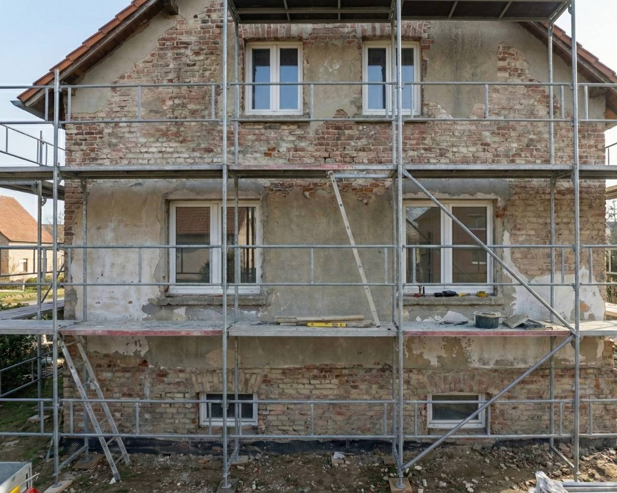 Comment monter un échafaudage façadier ?