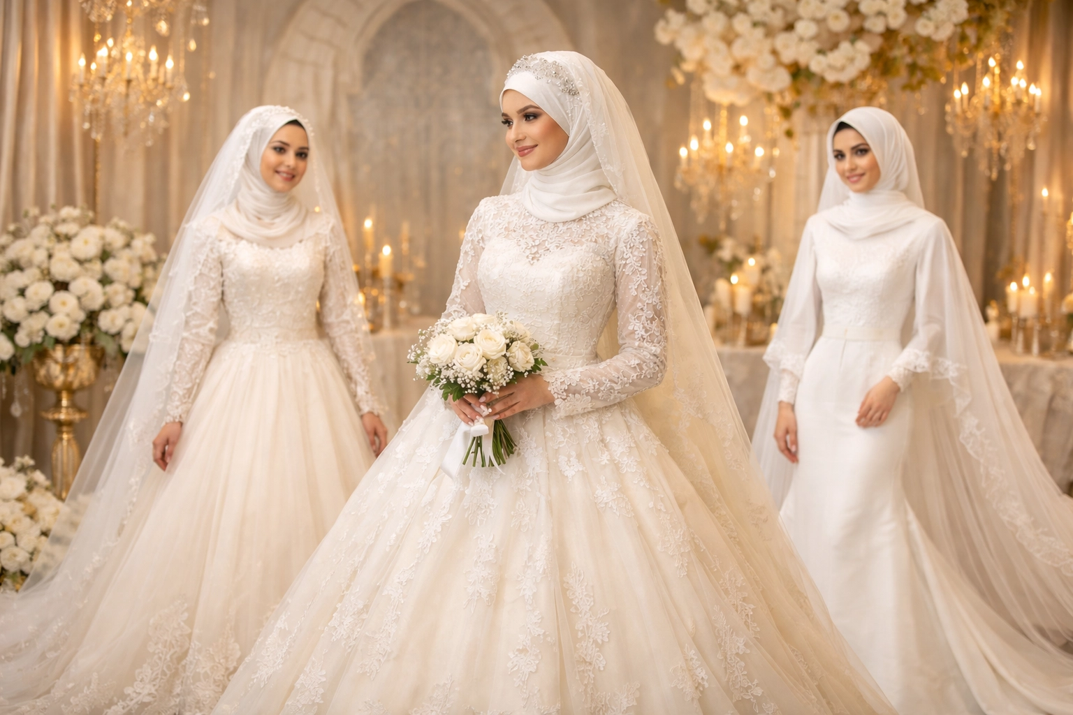 Quelle robe de mariée choisir pour une mariée musulmane ?