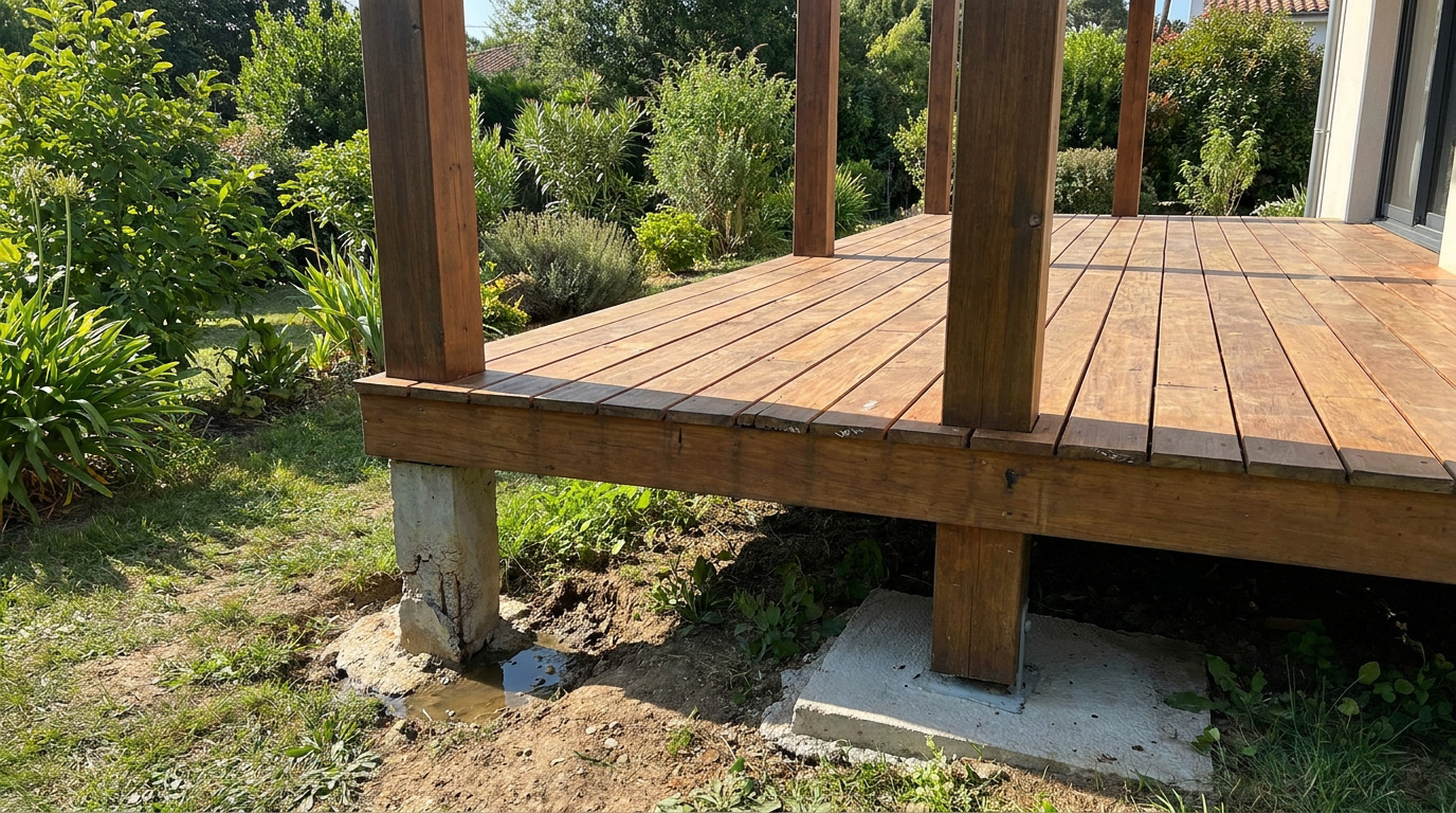 Terrasse sur pilotis : ces erreurs de pose qui peuvent vous coûter cher