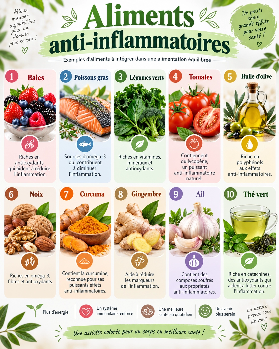 Liste d'Aliments anti-inflammatoires