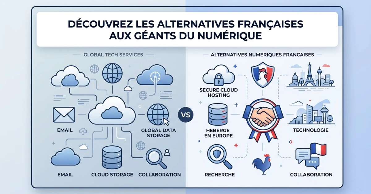 Alternatives fran&ccedil;aises aux outils GAFAM