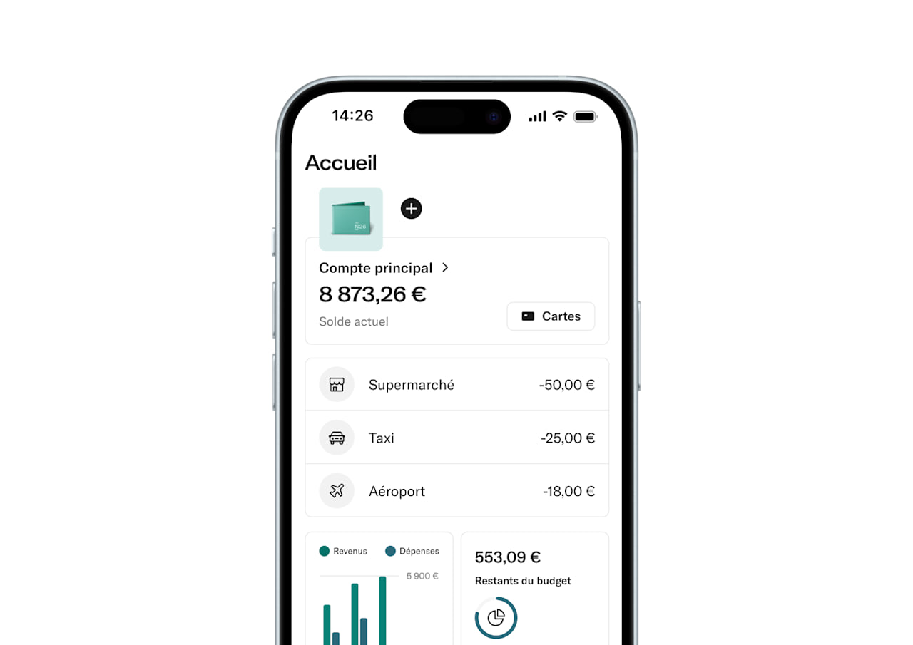 Service client de N26 BANK joignable par téléphone au 0188332498 pour particuliers et professionnels