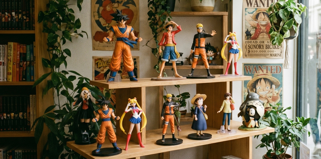 vitrine figurines manga