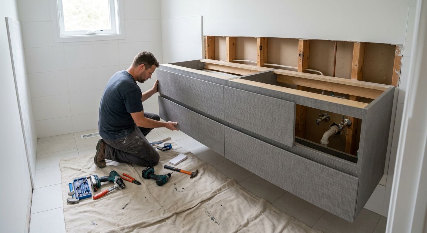 Apprenez comment installer facilement une vasque sur un meuble de salle de bain avec notre guide étape par étape pour un résultat professionnel.
