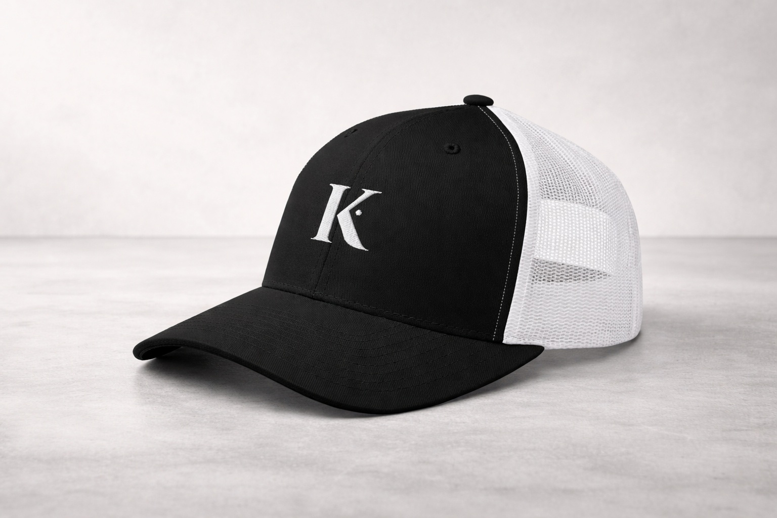 casquette trucker brodée k