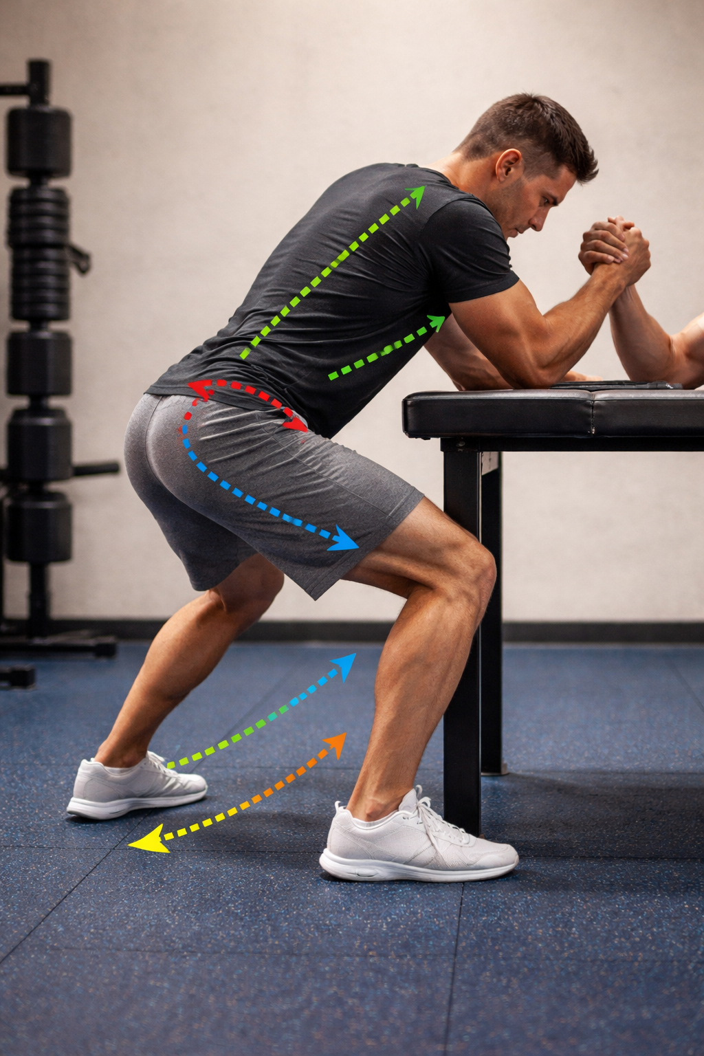 Les appuis pieds genoux bassin tronc