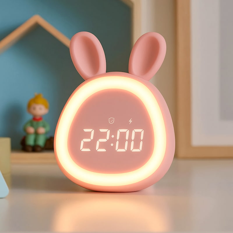 Réveil pour enfant forme de lapin