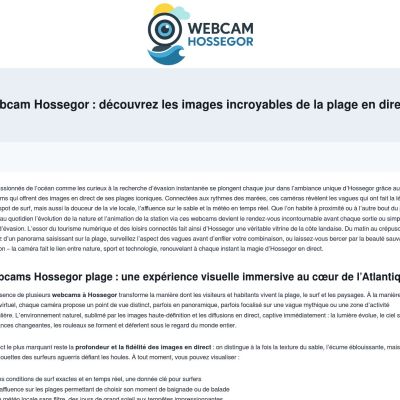 webcam-hossegor.com